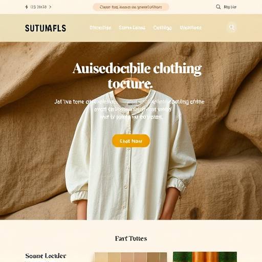 Gepresenteerde website voor een duurzame kledingwinkel