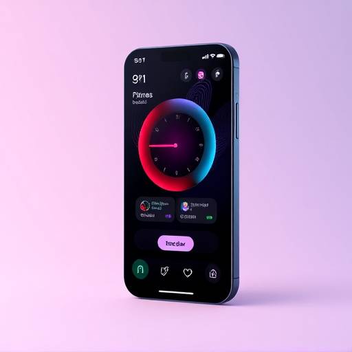 Mockup van de mobiele app interface voor Momentum Fitness