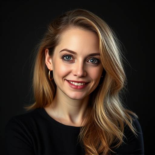 Portretfoto van Elara van Dijk, Co-Founder en Creatief Directeur.